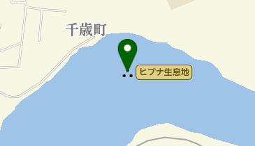 ヒブナ生息地の地図画像