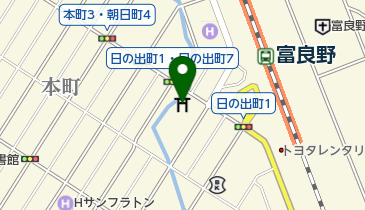 へそ神社の地図画像