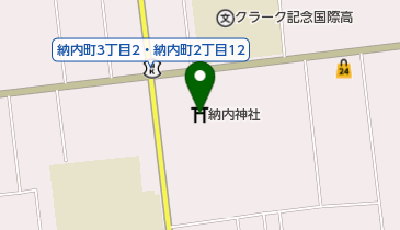 納内神社の地図画像