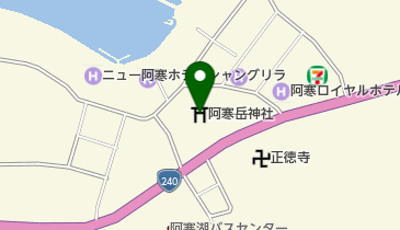 阿寒岳神社の地図画像