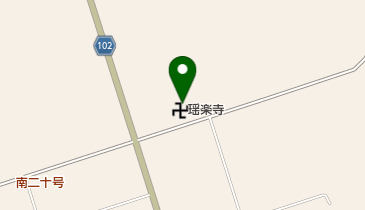 瑶楽寺の地図画像