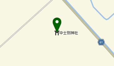 中士別神社の地図画像