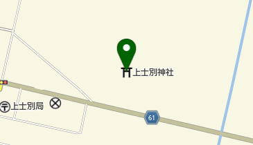 上士別神社の地図画像