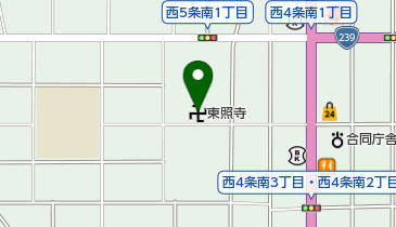 東照寺の地図画像