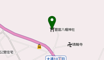豊富八幡神社の地図画像