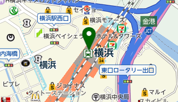 横浜駅観光案内所の地図画像