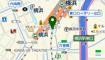 横浜市横浜駅行政サービスコーナーの地図画像
