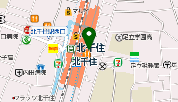 東武トラベル 北千住駅支店の地図画像