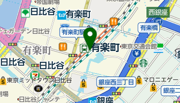 JR有楽町駅中央口宝くじ売り場の地図画像