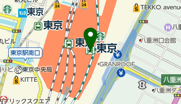 びゅう商品ネット申込専用クーポン受取カウンターの地図画像