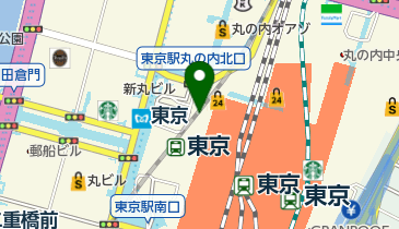 東京駅新幹線中央乗換口みどりの窓口の地図画像