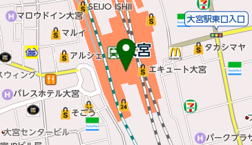 吉野・北山ゐざさ ecute(エキュート)大宮店の地図画像