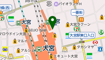 東武トラベル 大宮駅支店の地図画像