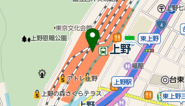 ブランジェ浅野屋 ecute(エキュート)上野店の地図画像