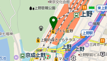 明正堂書店 アトレ上野店の地図画像