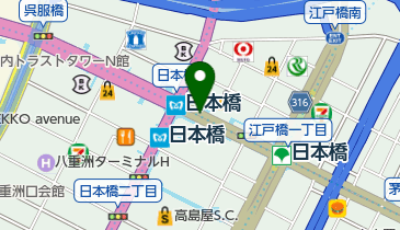 ジェムウォッチ メトロ日本橋店の地図画像