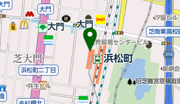 クイーンズウェイ 浜松町店の地図画像