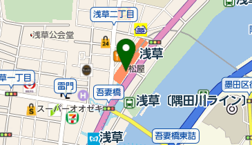 東武トラベル浅草駅トラベルサロンの地図画像