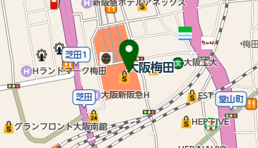 銀座かねまつ 阪急三番街店の地図画像