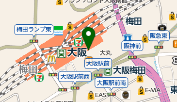 八百富写真機店 大阪中央店の地図画像