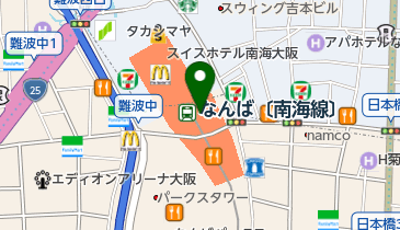 ザ・ボディショップ なんばCITY店の地図画像