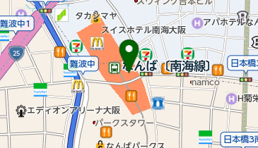 関西テレビハッズ なんばCITY店の地図画像