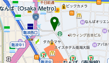 鳥の巣 NAMBAなんなん店の地図画像