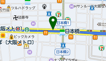 鳥の巣 なんばウォーク店の地図画像