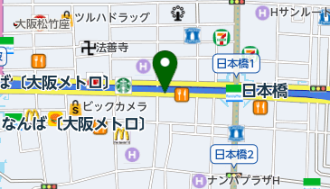 日通サテライトなんばの地図画像