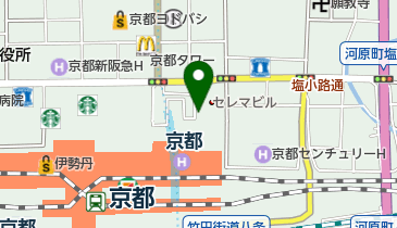 京みやげの地図画像