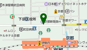 ドトールコーヒー 京都ポルタ店の地図画像