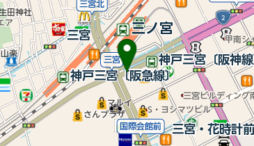 a la campague 阪神スクラ三宮店の地図画像
