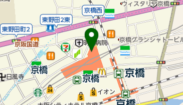 JTB 京阪トラベル京橋店 の地図画像
