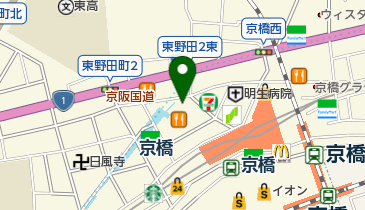梅の花京橋店の地図画像