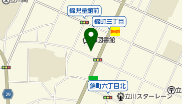 コインランドリーピエロ 275号 立川市錦町店の地図画像