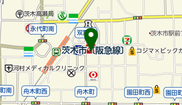 茨木市駅前整骨院の地図画像