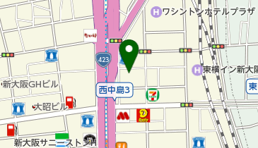アクセアカフェ 新大阪駅前店の地図画像