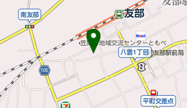 笠間市友部駅前 居酒屋 宵楽酎房 粋成の地図画像