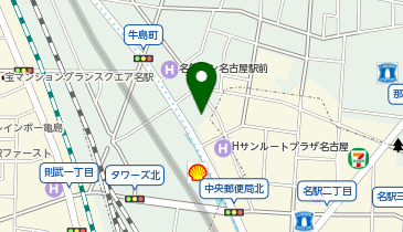 話し方教室シャンティ 名古屋駅前会場の地図画像