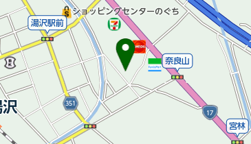 雪国健康館ゆざわの地図画像