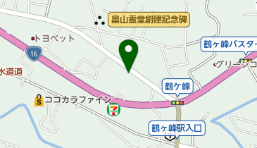 炭火やきとり ち鳥の地図画像