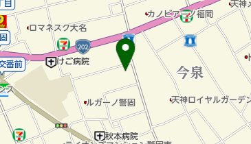 あーす保育園 警固の地図画像