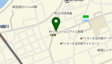 コインランドリー/ピエロ 361号新高店の地図画像