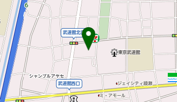 アヤセサイクルの地図画像