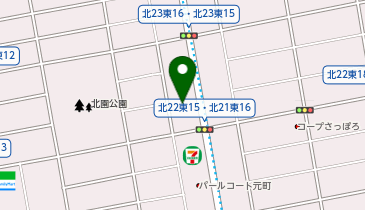 ポーラザビューティー札幌東店の地図画像