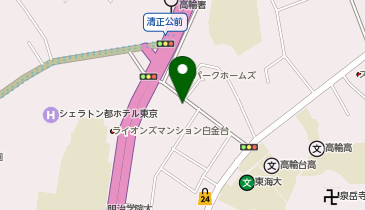 コインランドリー/ピエロ 377号高輪店の地図画像