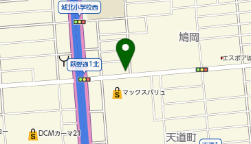 コインランドリー/ピエロ 383号鳩岡店の地図画像