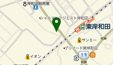 銀座パリス 東岸和田店の地図画像