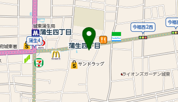 髪笑活粋 男髪の地図画像