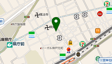 iPhone(アイフォン)修理・スマホ教室 スマホトレーナー 神戸三宮元町の地図画像